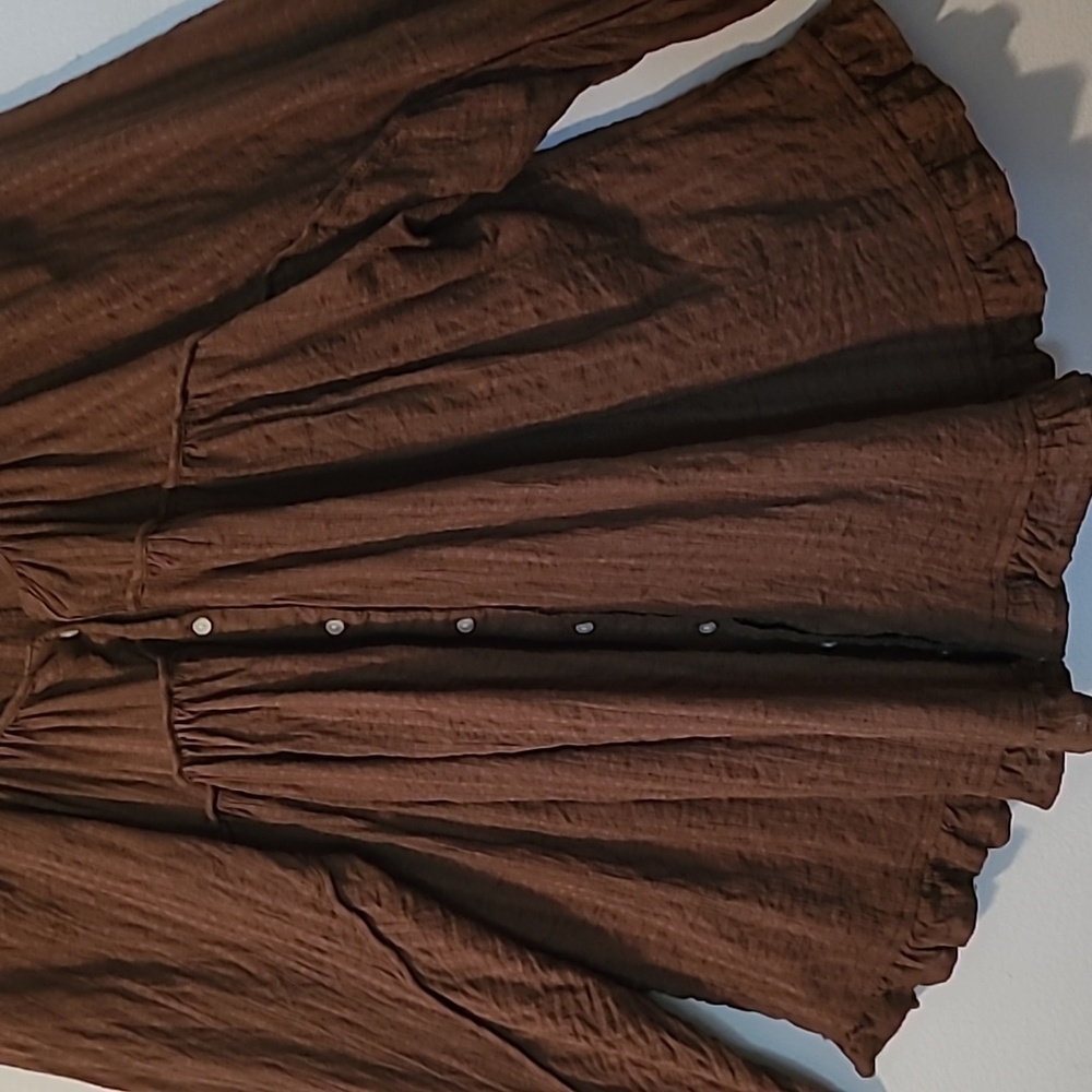 American Eagle Outfitters Brown Blouse M - Picture 4 of 15